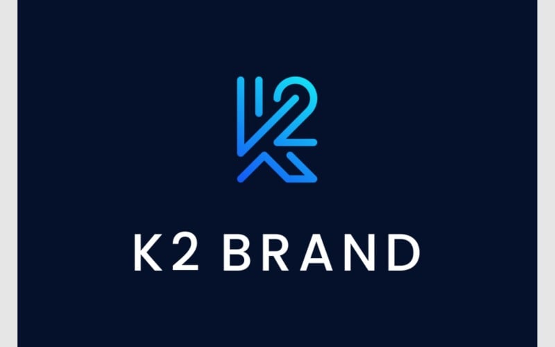 K2 Store -K2 Store letter k2 2k initials simple logo 386383 original